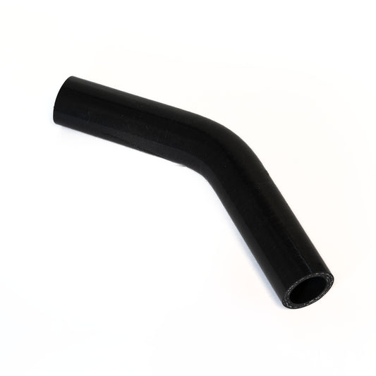 Silicone Hose 25mm Diameter 45 Degree Elbow Bend - Black