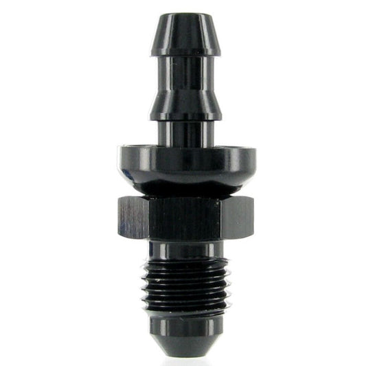 Universal 7/16" UNF Master Cylinder Push On Adapter to 8mm Barb (Black)