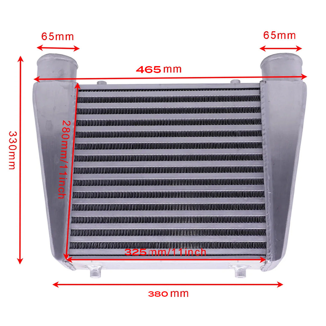 Aluminium Turbo Intercooler Cold Air Radiator 65mm Intake