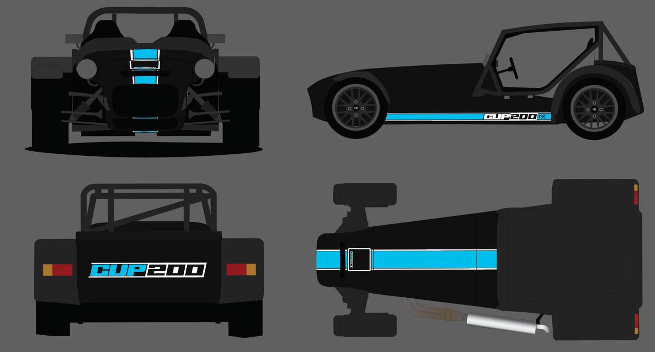 CUP 200 Vinyl Stripe Kit