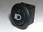 Universal Budget Round IVA Compliant 23mm Round Head Light Switch (Latching)