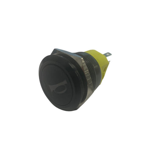 Push Button Round 22mm Horn Switch Black Momentary