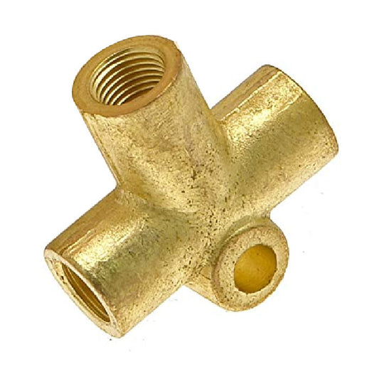 M10 x 1 Female 3 Way Brake Pipe Connector Fitting (Single)