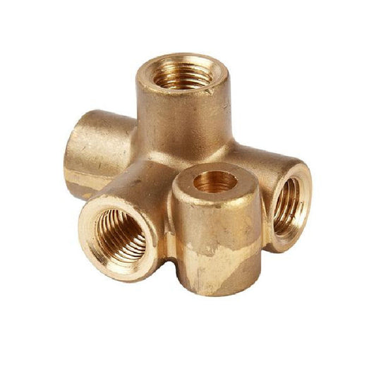 M10 x 1 Female 4 Way Brake Pipe Connector Fitting (Single)
