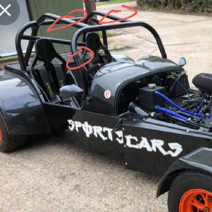 MK Indy Front Roll Cage Internal - Front Hoop and Overhead Bars Only