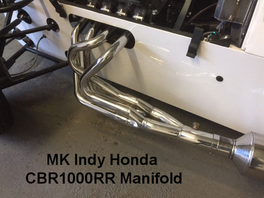 Honda CBR-1000RR 2.5" Stainless Steel 4 - 2 - 1 Exhaust Manifold Mk Indy and 7 Replica