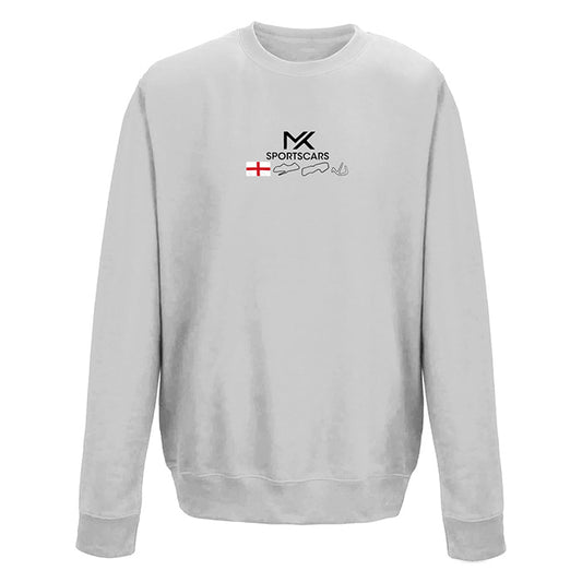 MK Race Track Sweatshirt Grey (Black Print)