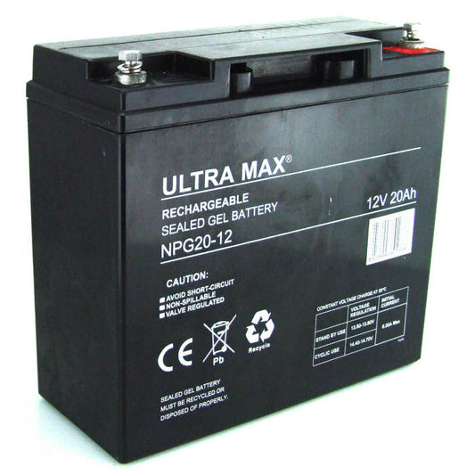 Ultra Max Lightweight Fully Sealed Motorsport 12v 20Ah Battery