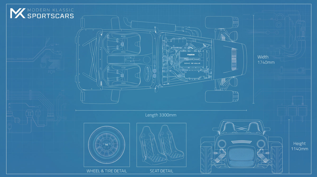 MK RX-5 Wheel Base, Dimensions and Weight – MK Sportscars
