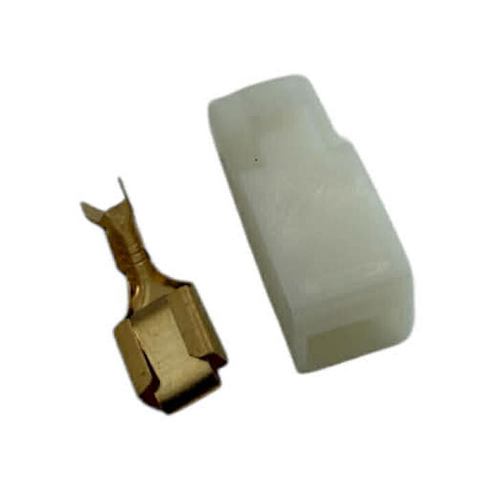 1w Crimp Connector Plug With Clip + Terminals