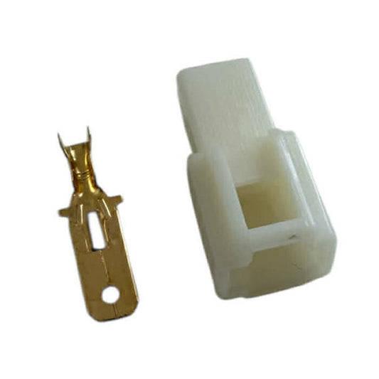 1w Crimp Connector Plug With Clip + Terminals