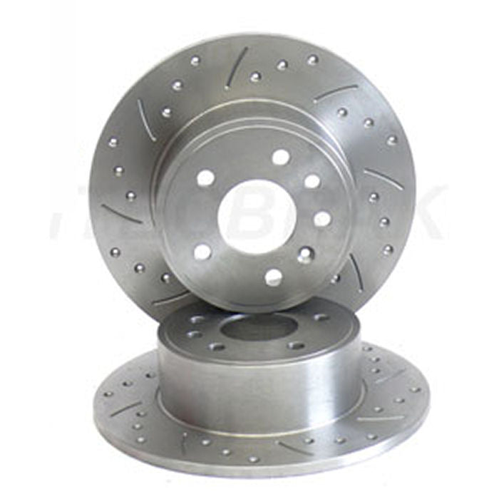 Ford Sierra Drilled and Grooved Rear Brake Discs For Wilwood Handbrake Caliper 240mm (Pair)