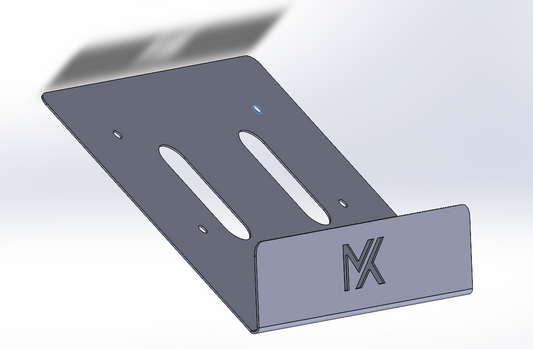 Cup Nose Cone Number Plate Bracket - Black