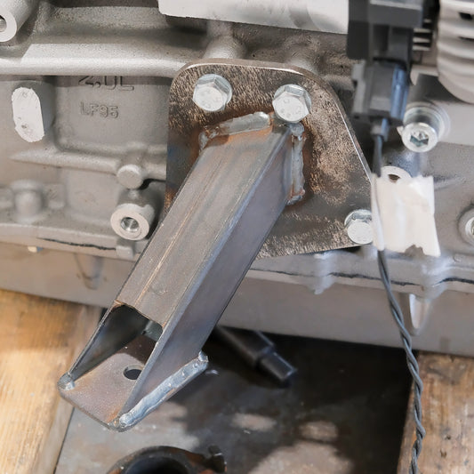 Ford Duratec Engine Mounts Flat Plate Mounting Angle - Black Both (Pair)