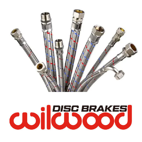 Braided Brake Pipe Kit For Billet Aluminium Pedal Box & Wilwood Brakes ...