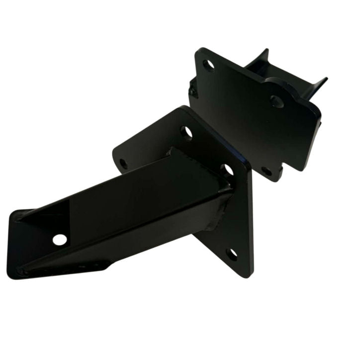Ford Duratec Engine Mounts Flat Plate Mounting Angle - Black Both (Pair)
