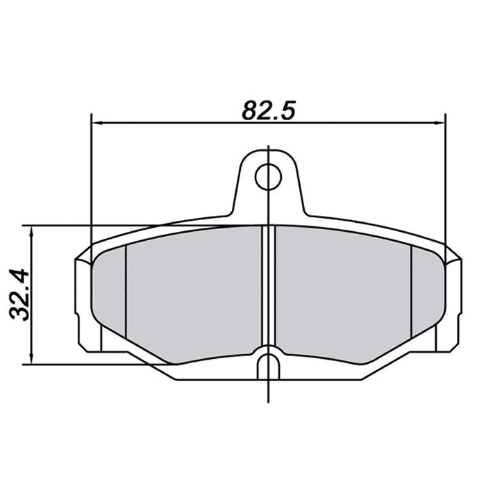 Ford Sierra Standard Rear Caliper Trackday Brake Pads (Pair)