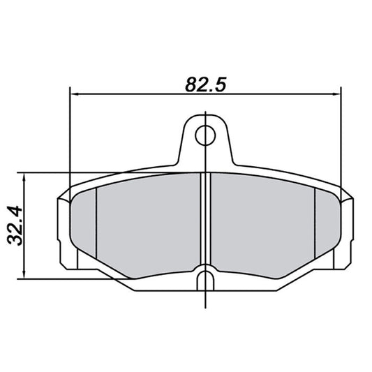 Ford Sierra Standard Rear Caliper Trackday Brake Pads (Pair)