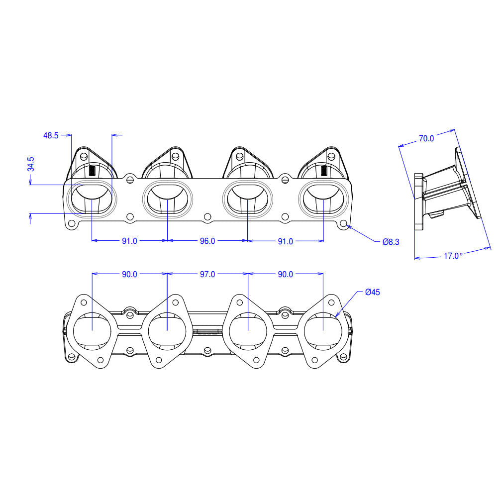 Jenvey DCOE Manifold Ford Duratec 2.0