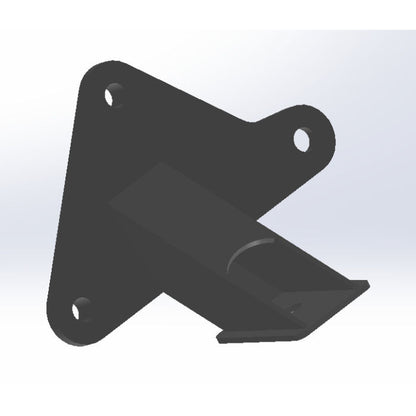 Honda K24 Engine Mounts Flat Plate Mounting Angle - Black