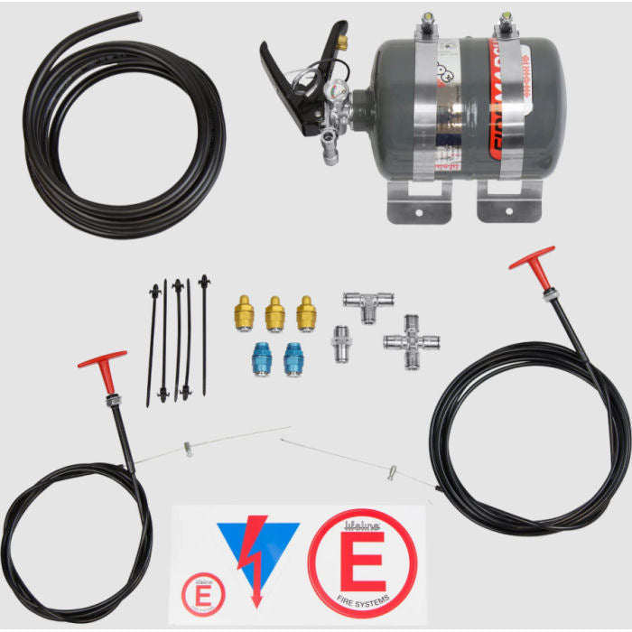 Lifeline Zero 360 Firemarshal Mechanical 2.25 Ltr FIA Compliant Fire Extinguisher Kit