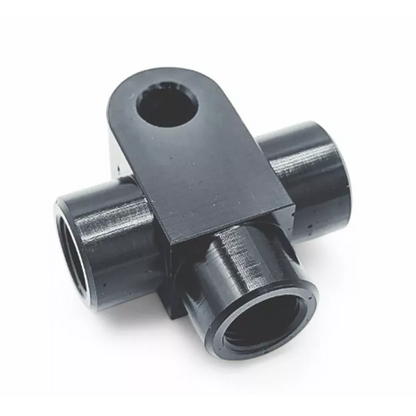 M10 x 1 Female 3 Way Brake Pipe Connector Fitting Black (Single)