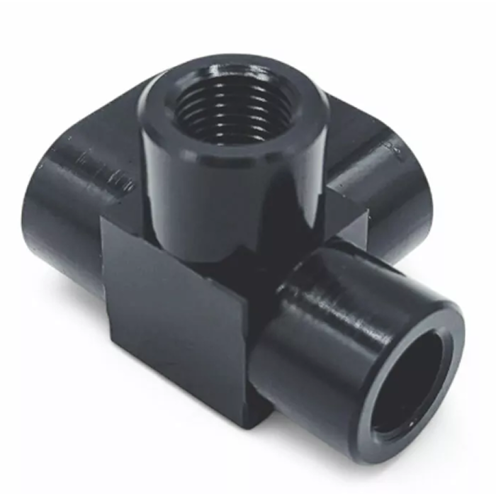 M10 x 1 Female 4 Way Brake Pipe Connector Fitting Black (Single)