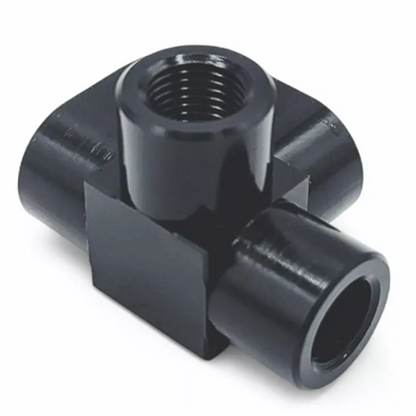 M10 x 1 Female 4 Way Brake Pipe Connector Fitting Black (Single)