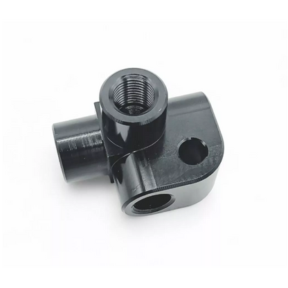 M10 x 1 Female 4 Way Brake Pipe Connector Fitting Black (Single)
