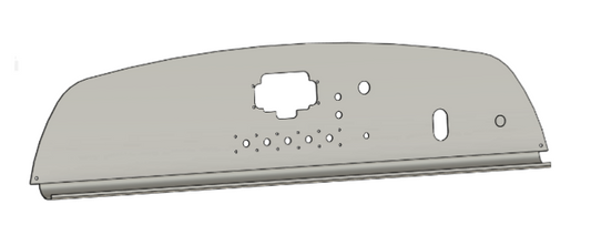 MK Cup Road Dashboard Panel Aluminium LHD - Black