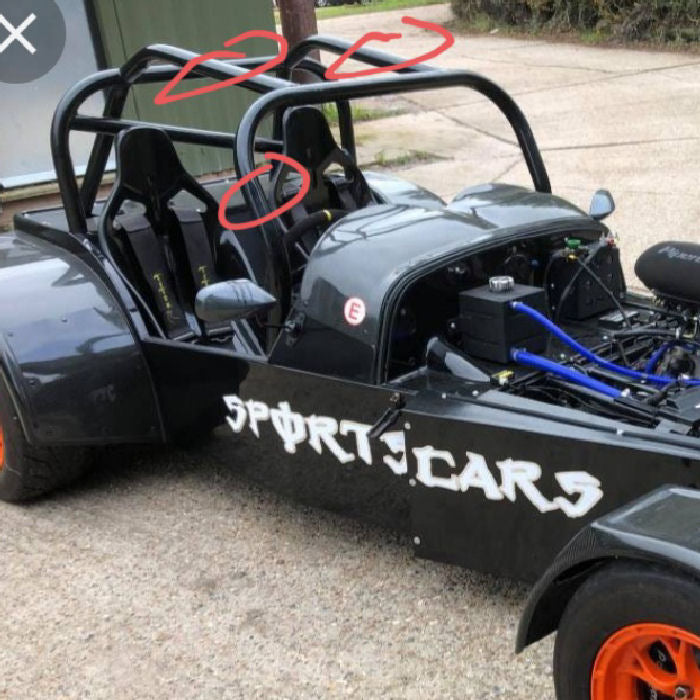 MK Indy Front Roll Cage Internal - Front Hoop and Overhead Bars Only ...