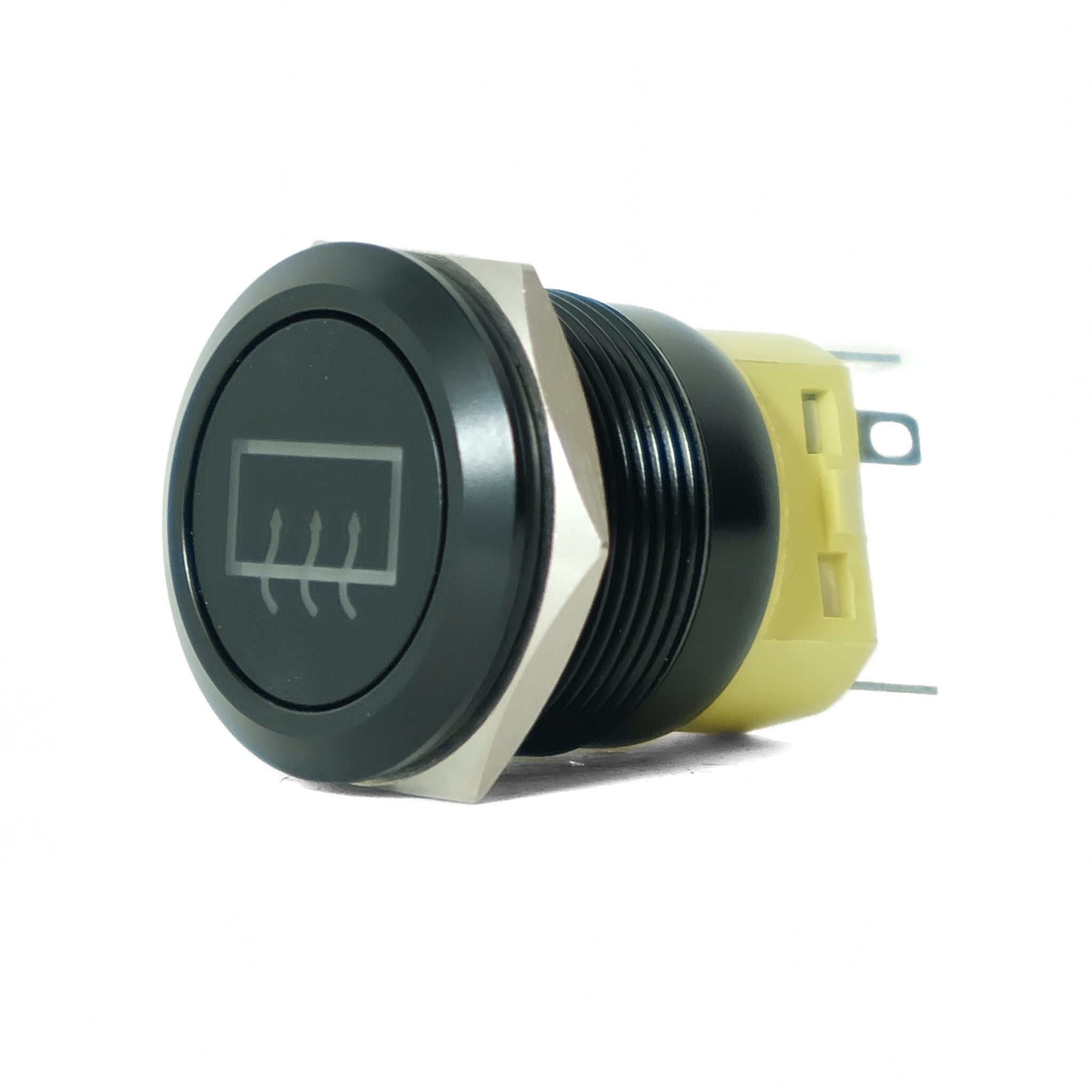 Heating Button Box Push Button Round 22mm Heater Switch Black Latching – MK Sportscars
