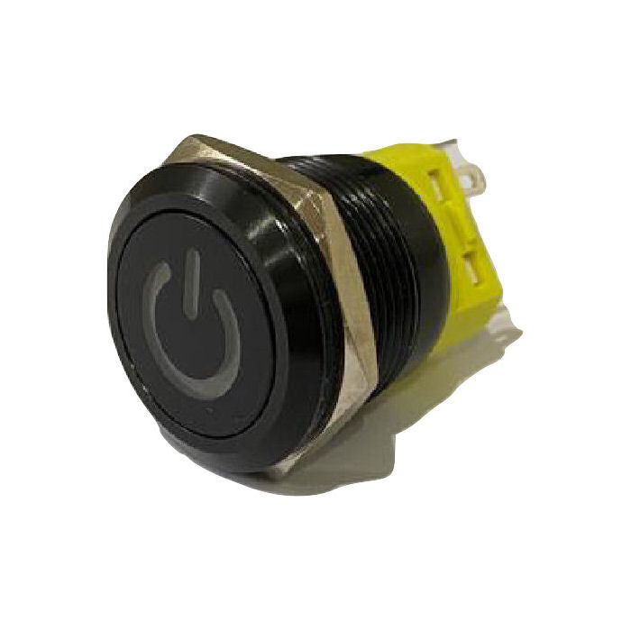 Push Button Round 22mm Ignition Switch Black Momentary – MK Sportscars