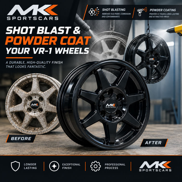 Shot Blast and Powder Coat Wheels (Each)