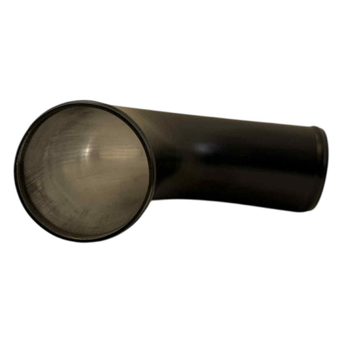 Universal 76mm Aluminium 90 Deg Pipe (Black)
