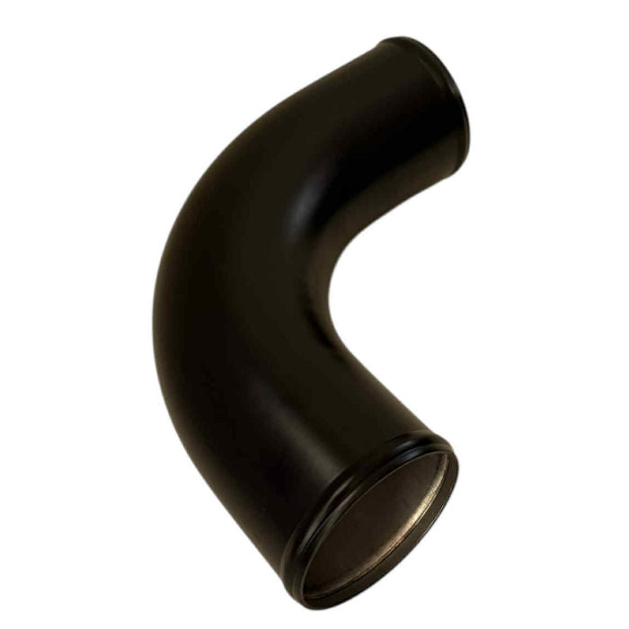 Universal 76mm Aluminium 90 Deg Pipe (Black)