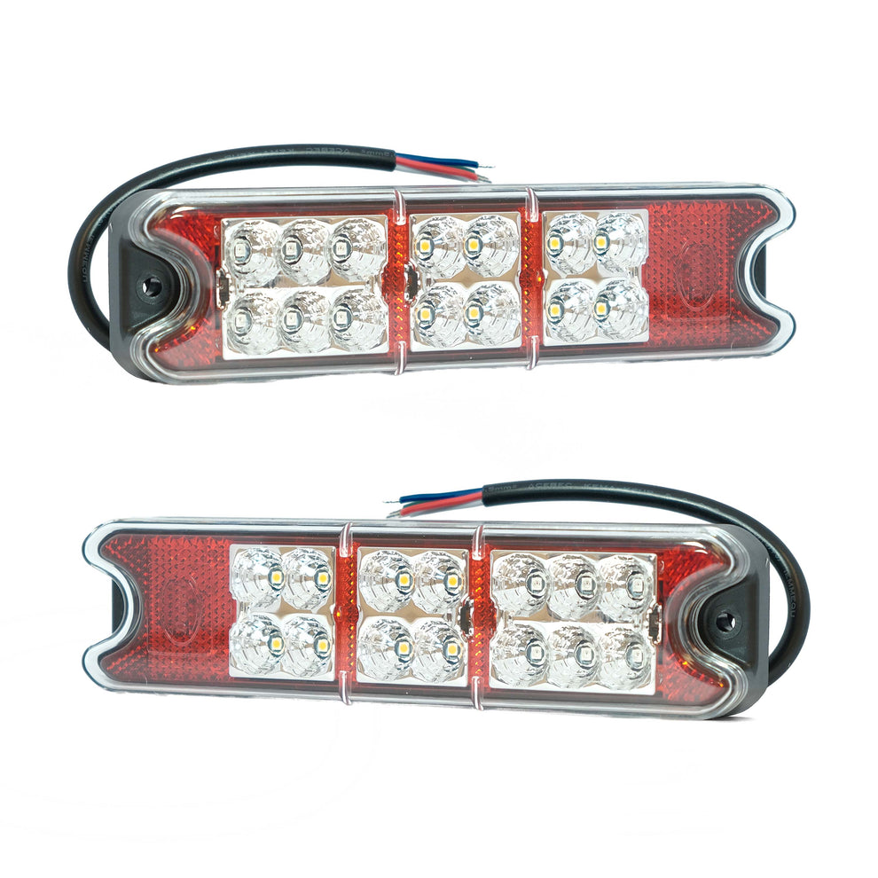 Universal LED All In One Rear Light Unit + Reverse With Built In Refle ...